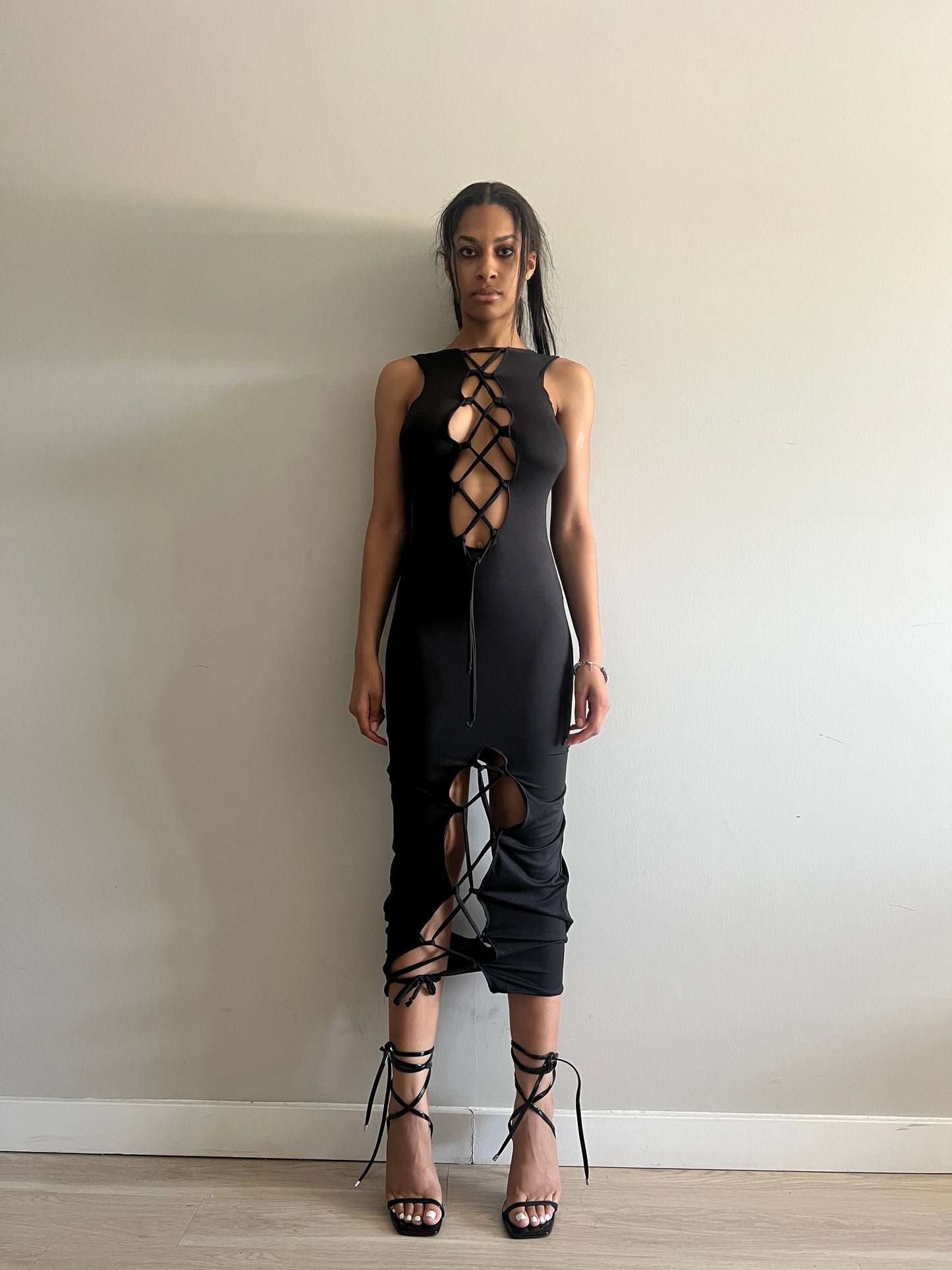 Lace Up Dress (S)