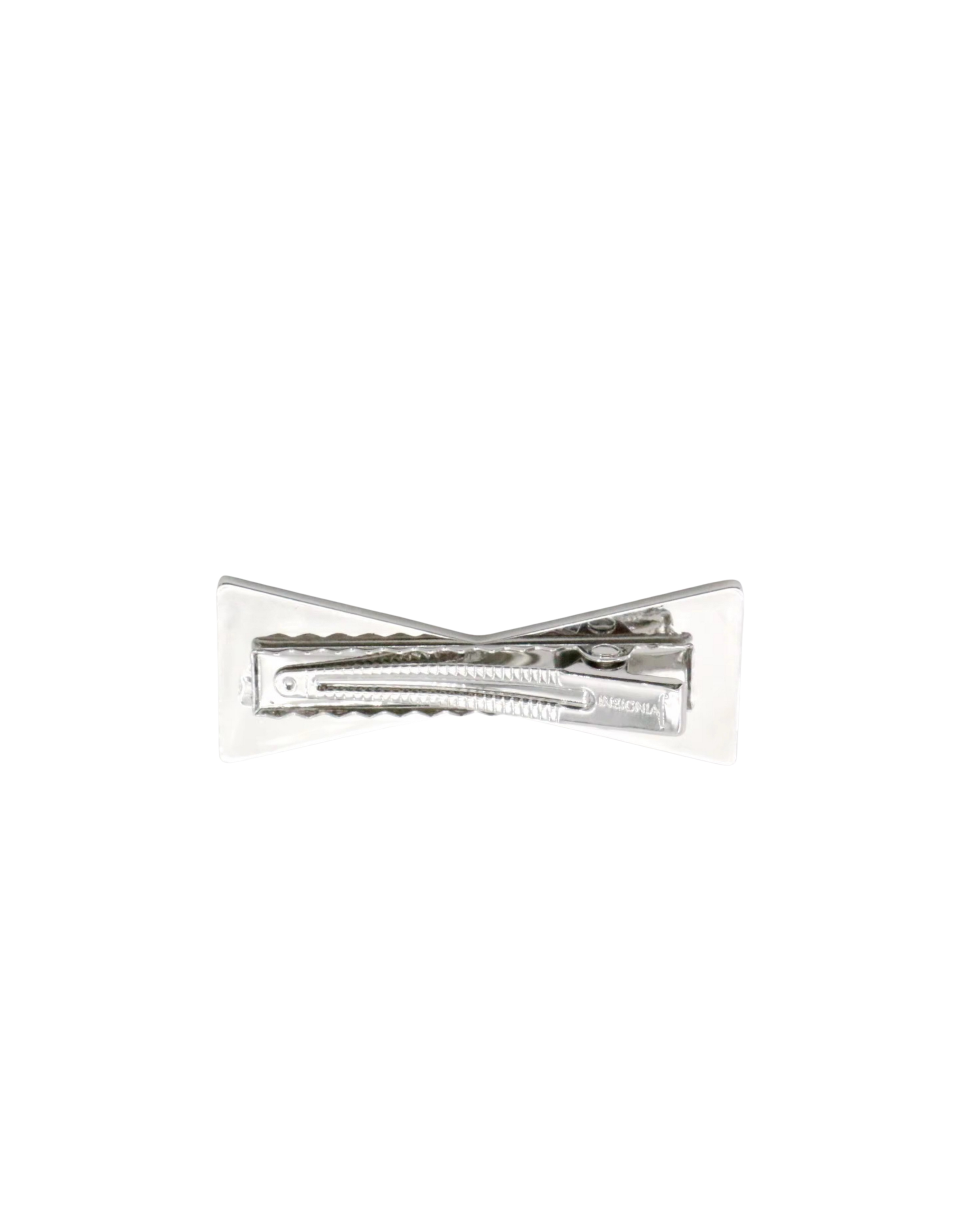 Silver Bow Hair Clip