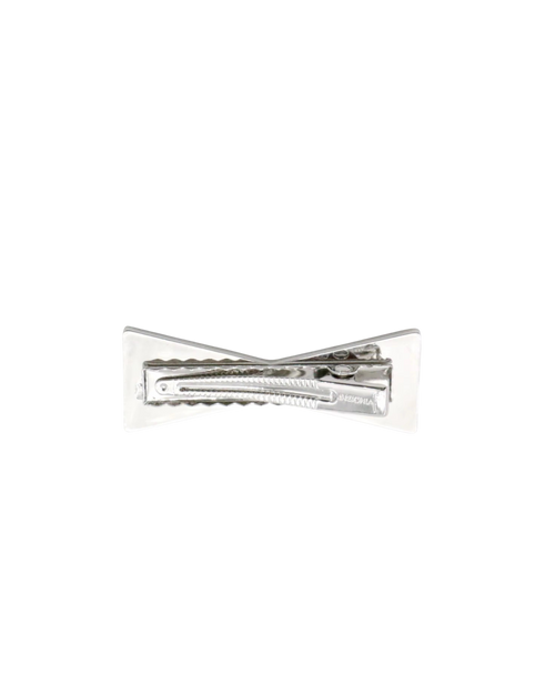 Silver Bow Hair Clip