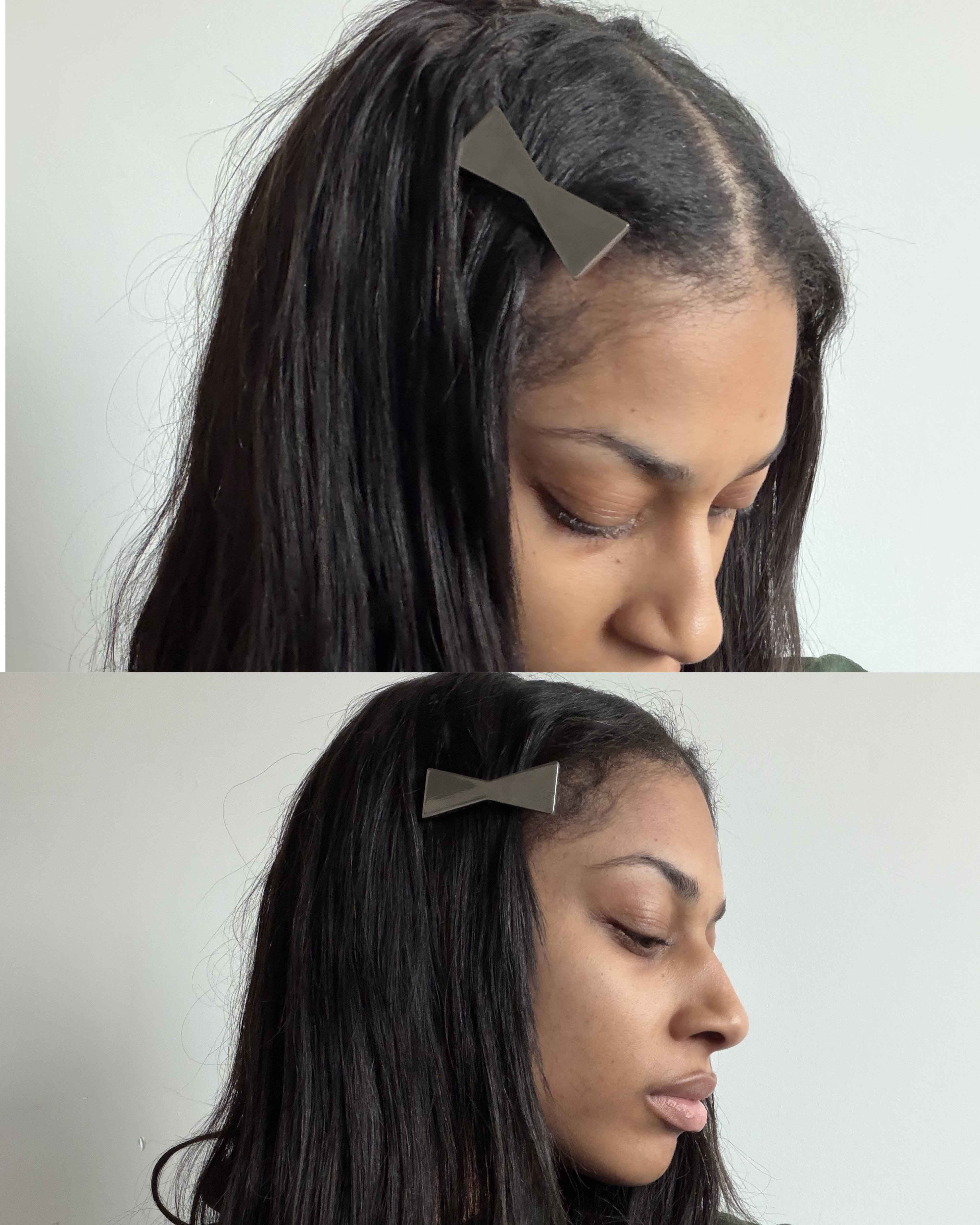 Silver Bow Hair Clip
